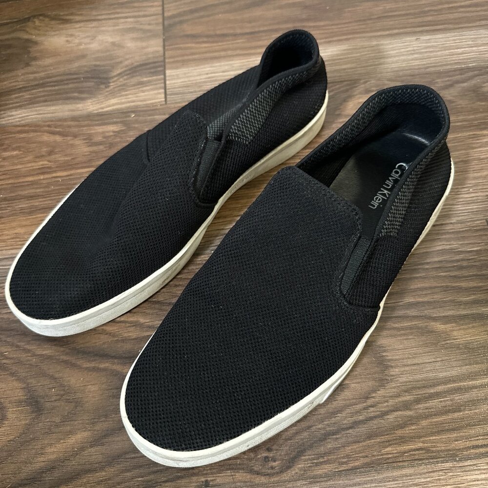 Calvin Klein Men's Ives Knit Weave Oxford Black